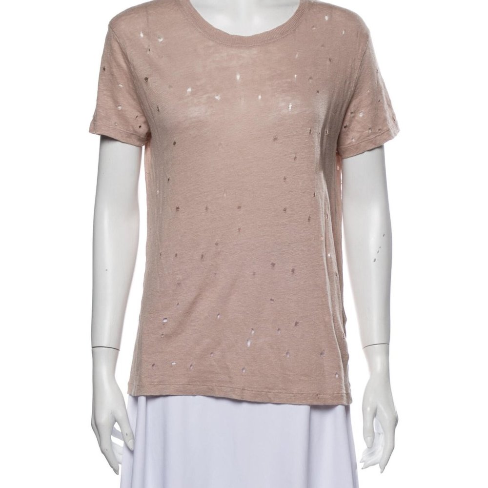 IRO Linen Scoop Neck T-Shirt